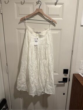 mango white skirt size 6 us